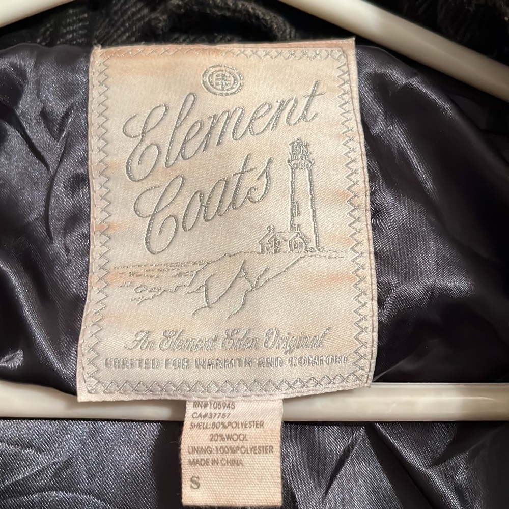 Vintage ELEMENT wool/polyester ladies hooded jacket. - Picture 3 of 9